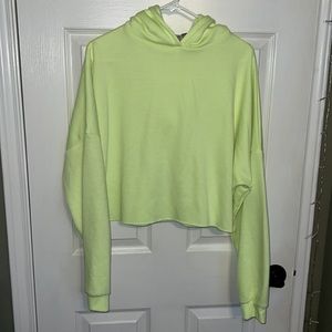 Neon Yellow/Green ASOS Crop Hoodie